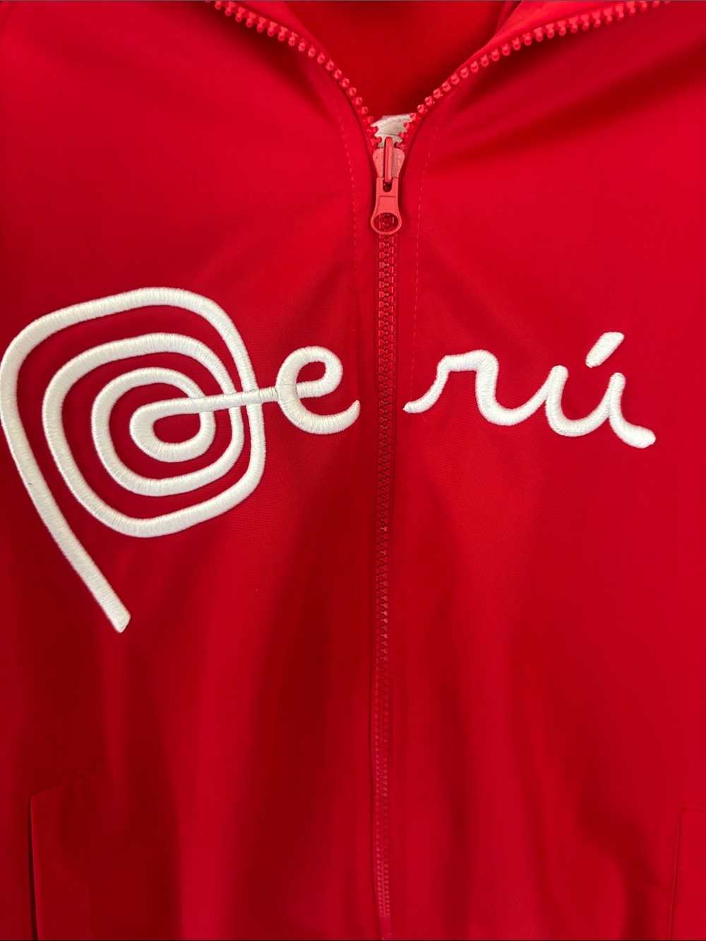 Peruvian Legacy Red Lightweight Shirt Jacket Official.